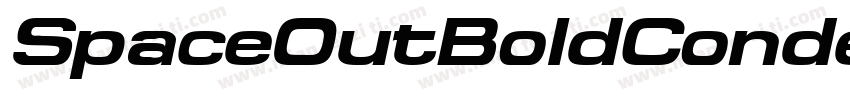 SpaceOutBoldCondensed Italic字体转换